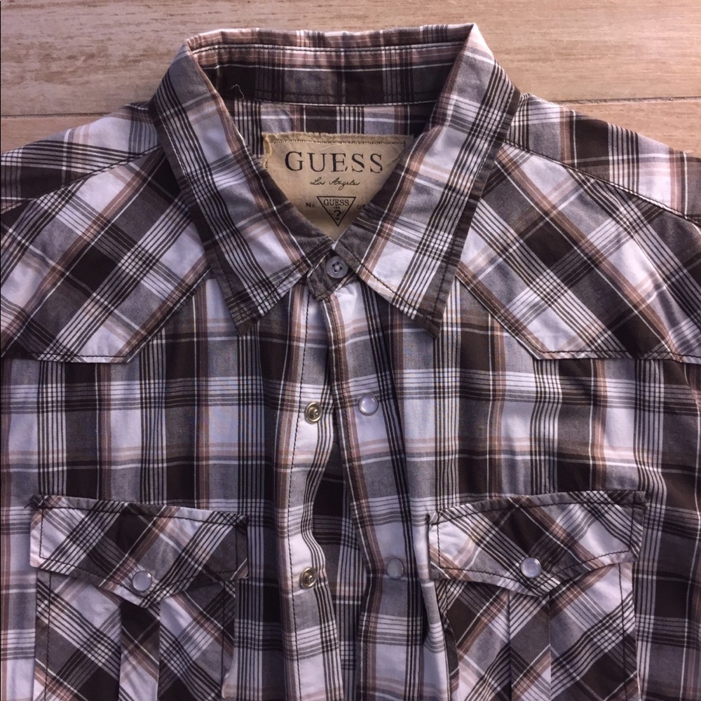 Men’s guess medium button down